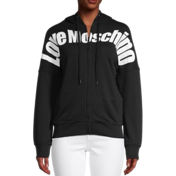 Love Moschino Logo Full- Zip Hoodie - Picture 10 of 11